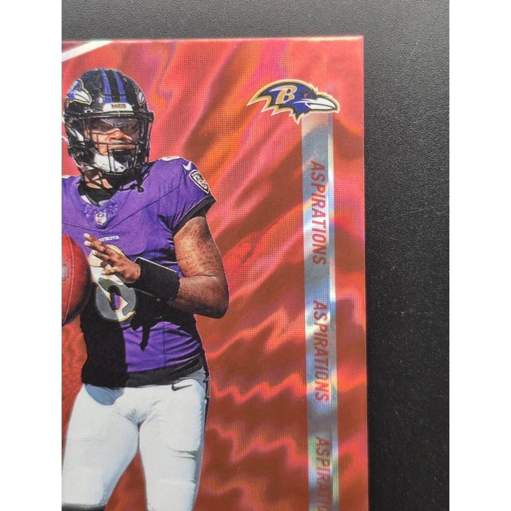 2024 Panini Donruss Elite Lamar Jackson #75 Aspirations Red Shimmer /875 Ravens